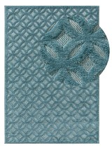 In- & Outdoor-Teppich Bonte Türkis 15x15 cm Muster