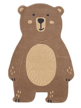 Kinderteppich Urs Braun 15x15 cm Muster