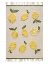 Kinderteppich Alma Cream/Gelb 15x15 cm Muster