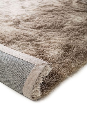 Hochflorteppich Whisper Beige/Hellbraun 15x15 cm Muster