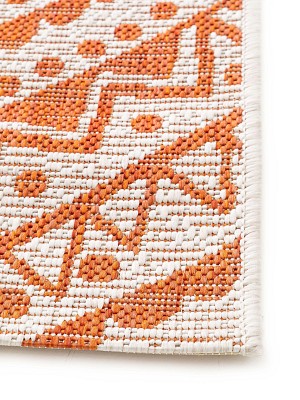 In- & Outdoor-Teppich Cleo Orange 15x15 cm Muster
