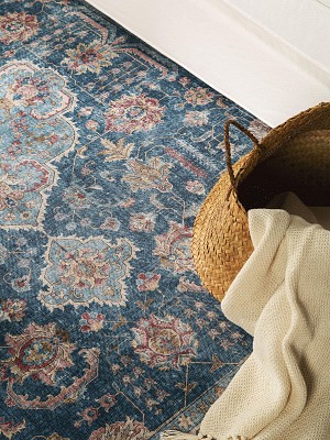 Teppich Laury Blau 15x15 cm Muster