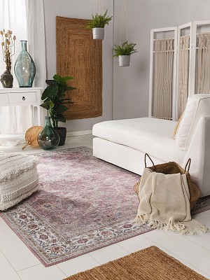 Teppich Laury Rosa 15x15 cm Muster