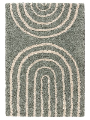 Kinderteppich Gobi Blau 15x15 cm Muster