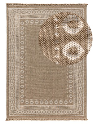 In- & Outdoor-Teppich Andora Cream/Beige 15x15 cm Muster