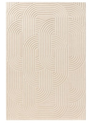 Wollteppich Nuria Cream 15x15 cm Muster