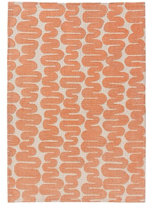 Teppich Ally Orange 15x15 cm Muster