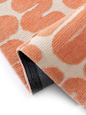 Teppich Ally Orange 15x15 cm Muster