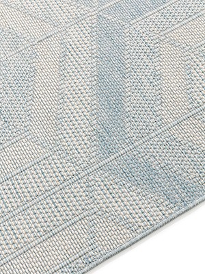 In- & Outdoor-Teppich Bronco Blau 15x15 cm Muster
