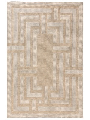 In- & Outdoor-Teppich Bronco Cream 15x15 cm Muster