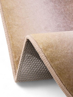 Waschbarer Teppich Luna Gelb 15x15 cm Muster
