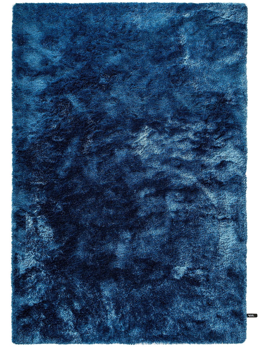 Hochflorteppich Whisper Blau 15x15 cm Muster