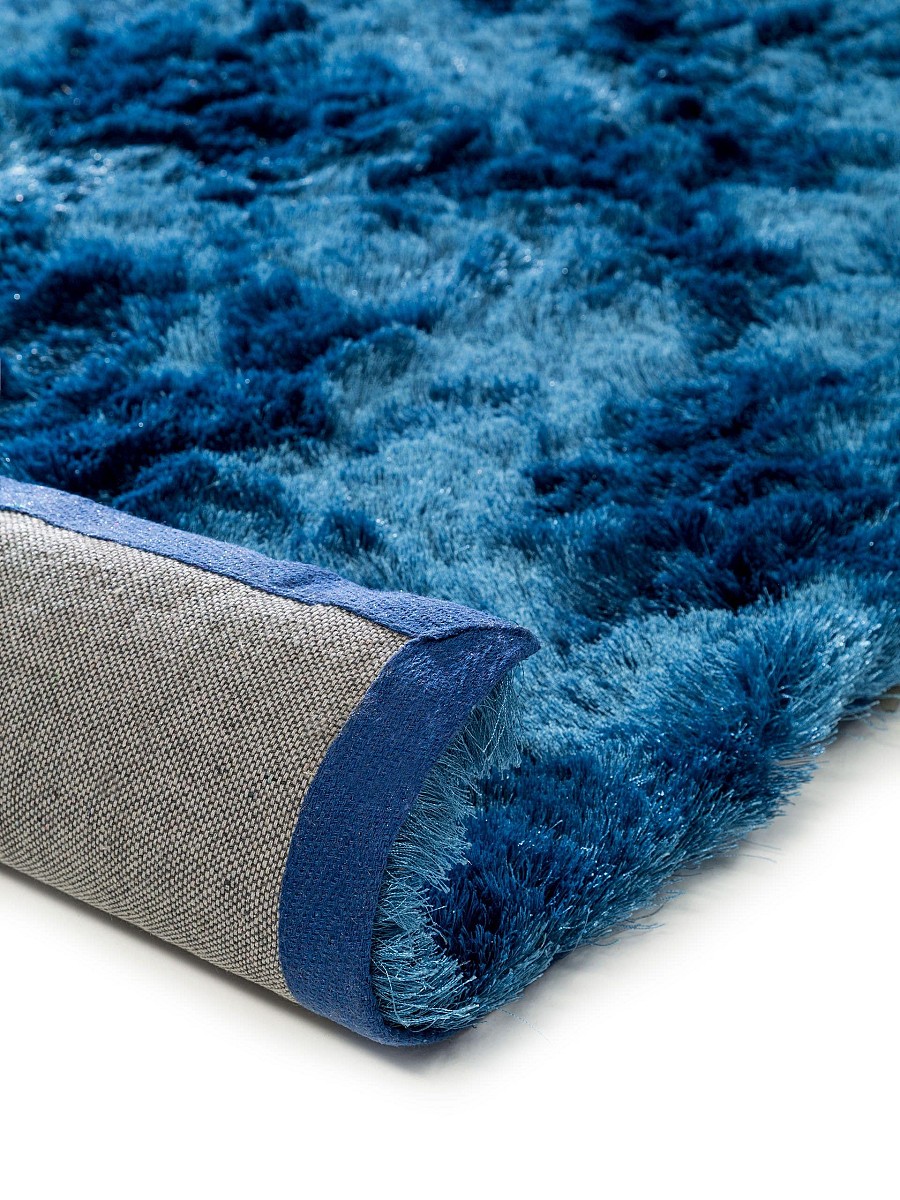 Hochflorteppich Whisper Blau 15x15 cm Muster