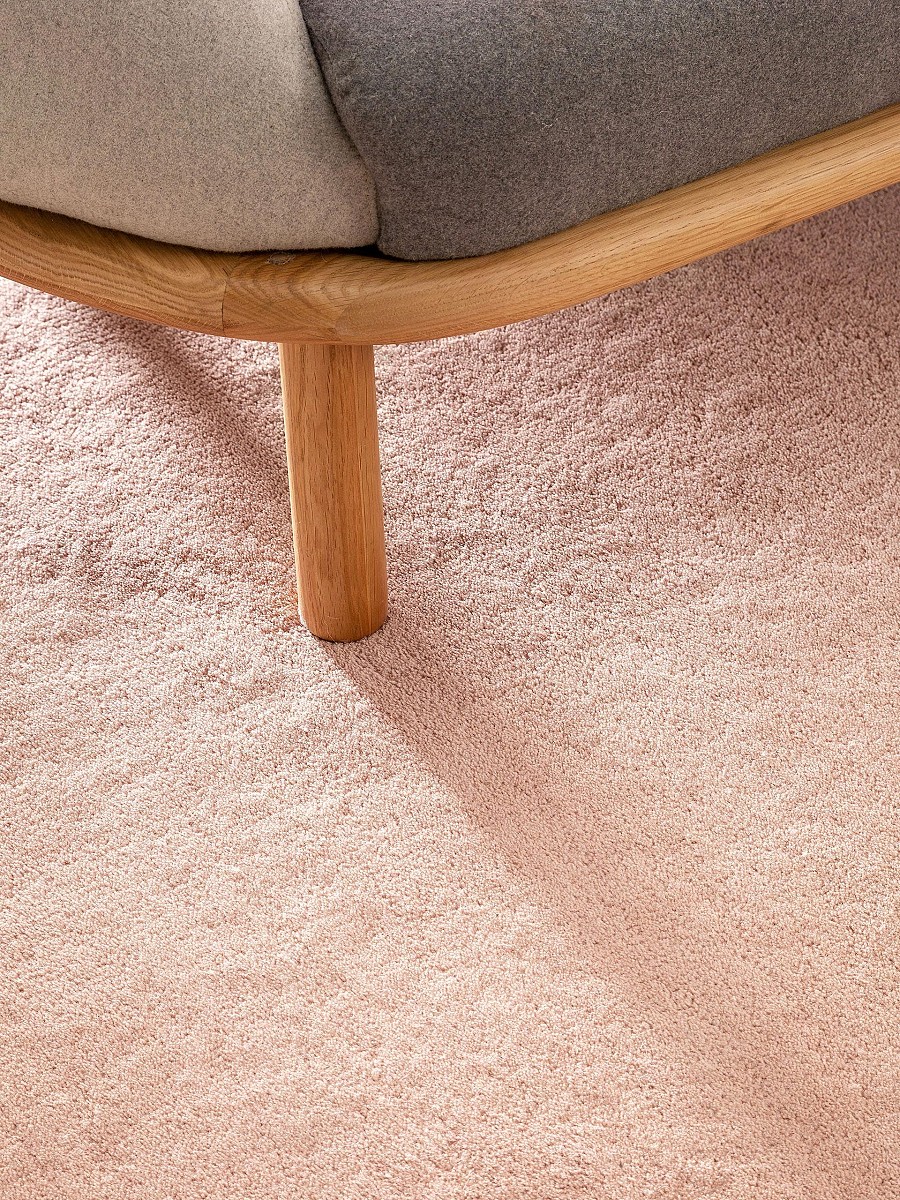 Wollteppich Bent Rosa 15x15 cm Muster