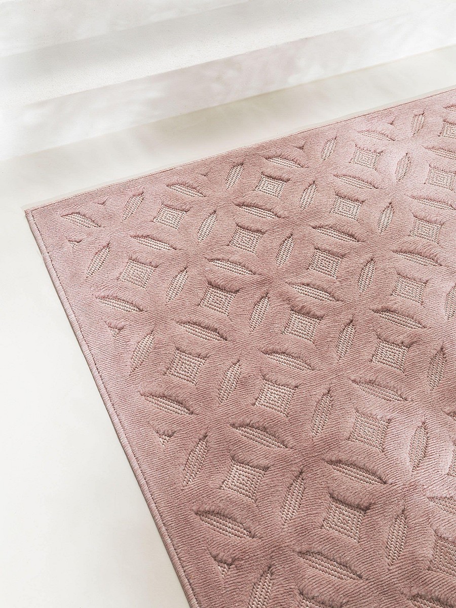 In- & Outdoor-Teppich Bonte Rosa 15x15 cm Muster