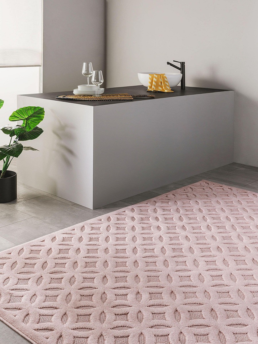 In- & Outdoor-Teppich Bonte Rosa 15x15 cm Muster