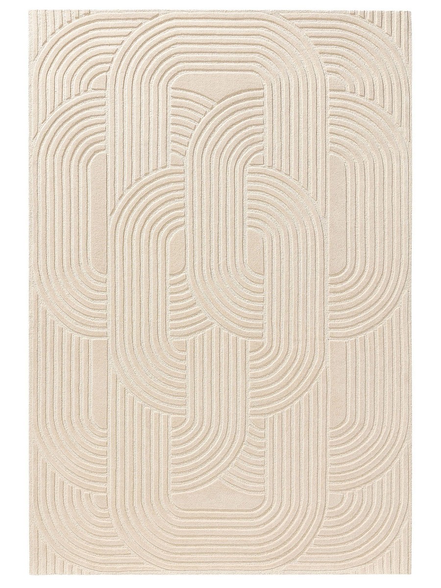 Wollteppich Nuria Cream 15x15 cm Muster