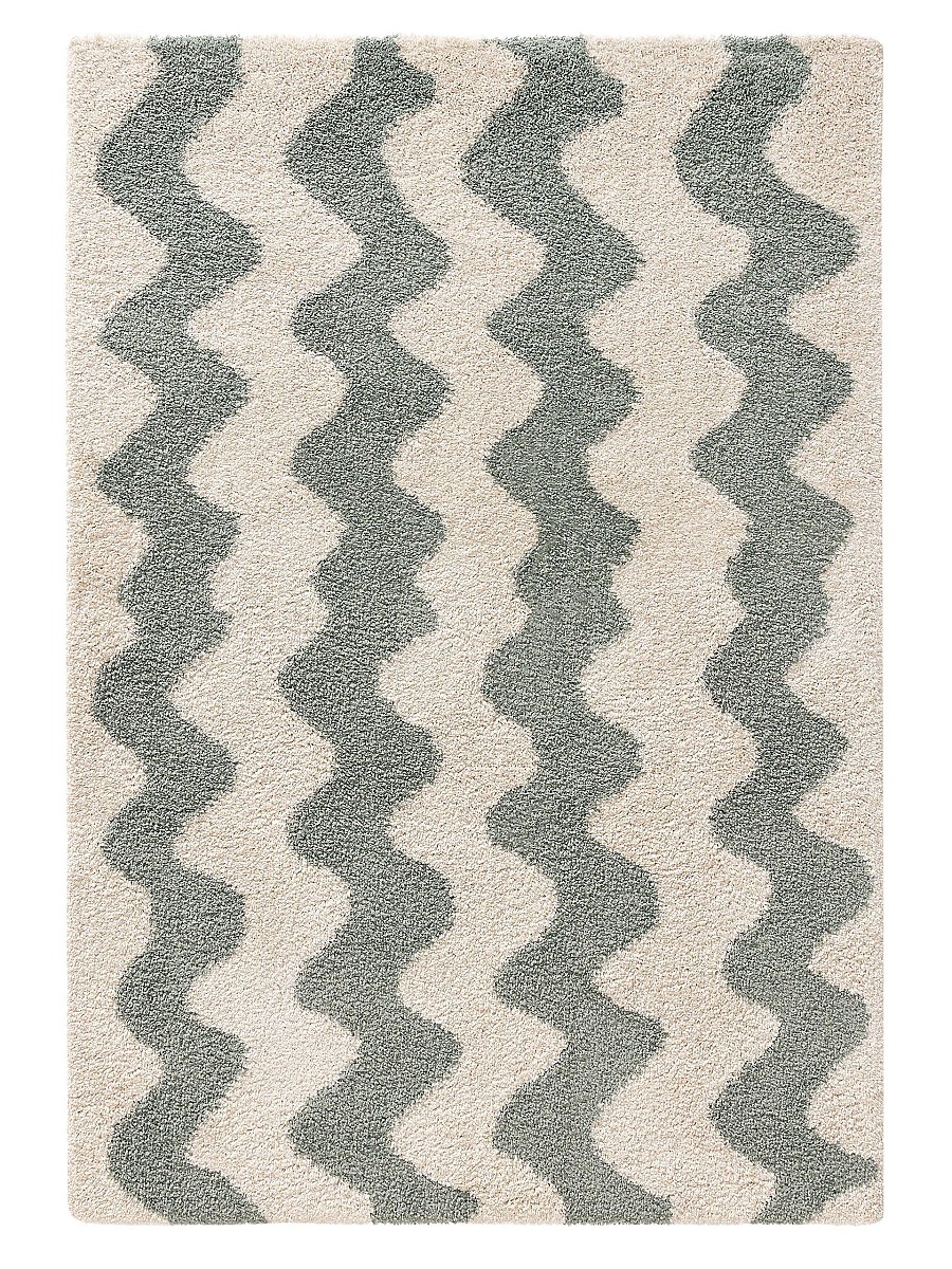 Hochflorteppich Louise Grün 15x15 cm Muster