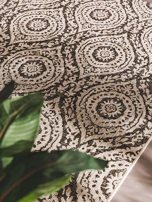In- & Outdoor Rug Cleo White/Black 300x400 cm