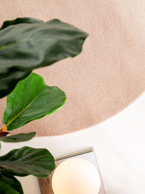 Wool Rug Bent Rose ø 200 cm round