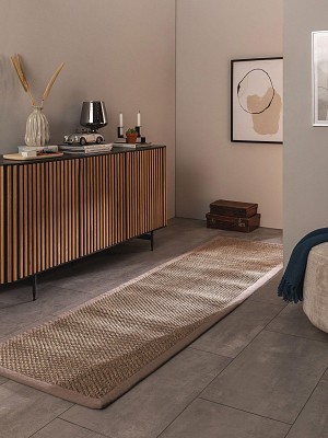 Sisal Rug Greta Grey 70x300 cm