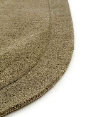 Wool Rug Shape Light Green 80x250 cm