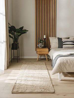 Wool Rug Finn Beige 70x200 cm
