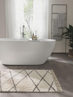 Bath Rug Naomi Cream 60x100 cm