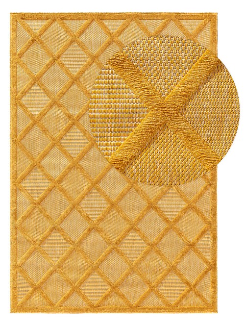 In- & Outdoor Rug Bonte Yellow 80x150 cm