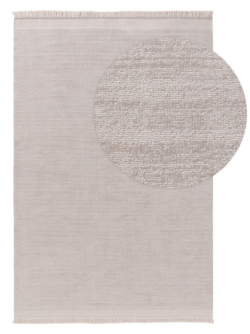 Rug made from recycled material Jade Light Grey 120x170 cm