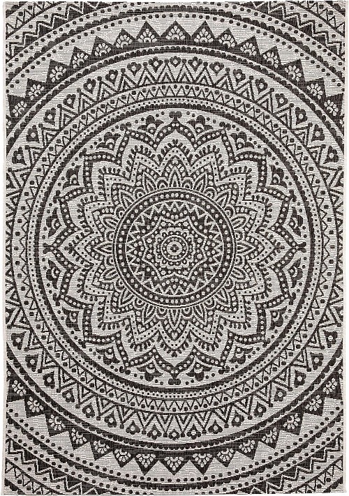 In- & Outdoor Rug Cleo White/Black 200x290 cm