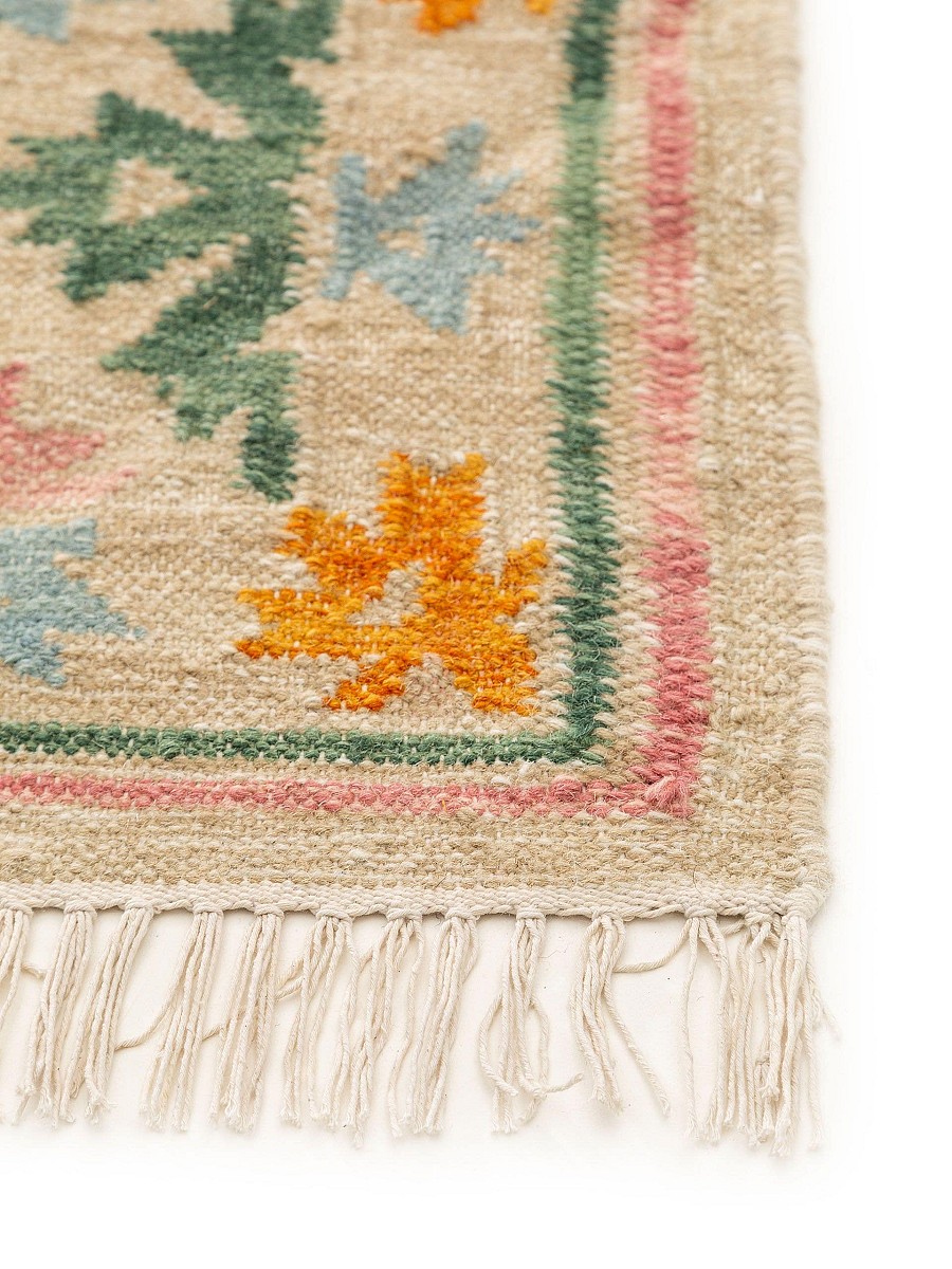Hand Woven Kelim Zohra Multicolour/Beige 80x200 cm