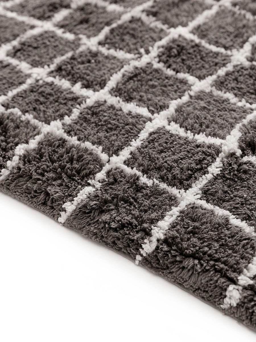 Bath Rug Wavu Grey 60x100 cm