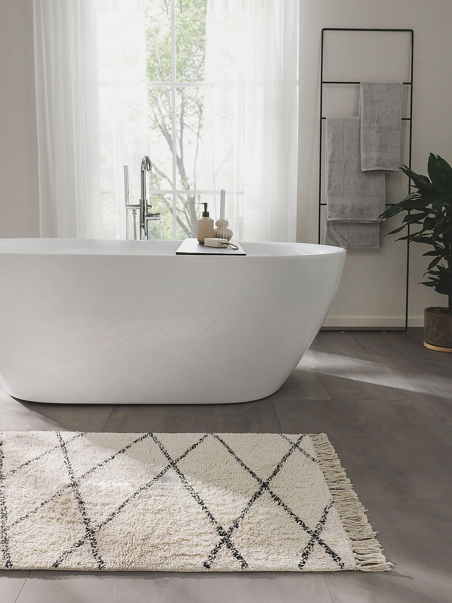 Bath Rug Naomi Cream 60x100 cm