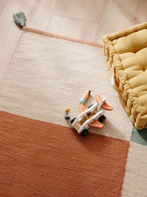 Kids rug Anton Multicolour/Green 90x130 cm
