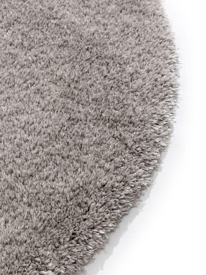Shaggy rug Ava Grey ø 200 cm round