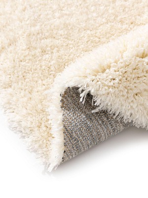 Shaggy rug Ava Cream ø 200 cm round