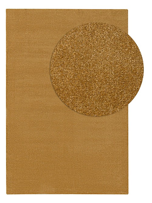 Washable Shaggy Rug Melvin Yellow 140x200 cm