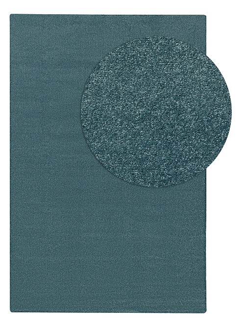 Washable Shaggy Rug Melvin Turquoise 80x150 cm