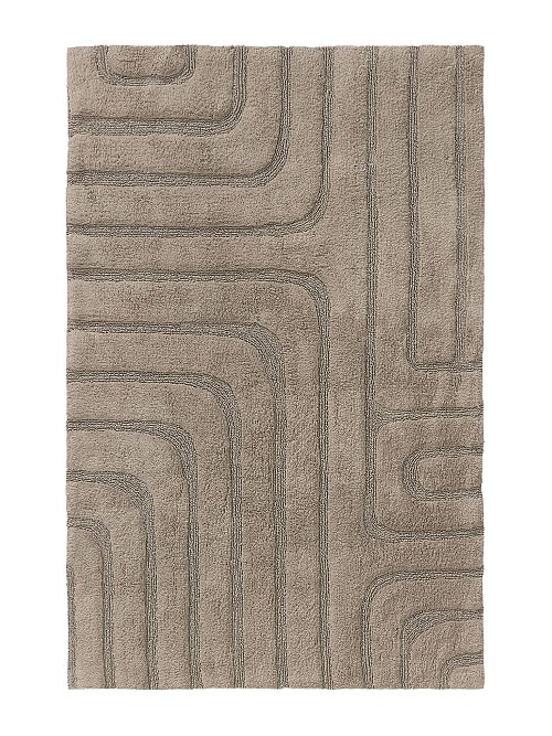 Bath Rug Dan Taupe 50x80 cm