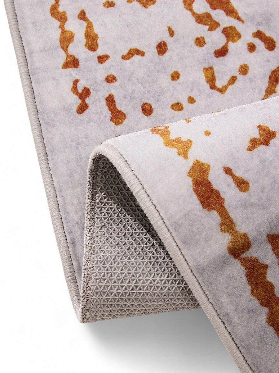 Washable Rug Miray Grey/Orange 160x230 cm