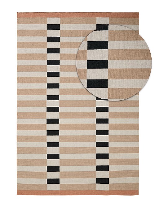 Flat Weave Rug Judith Beige/Black 200x300 cm
