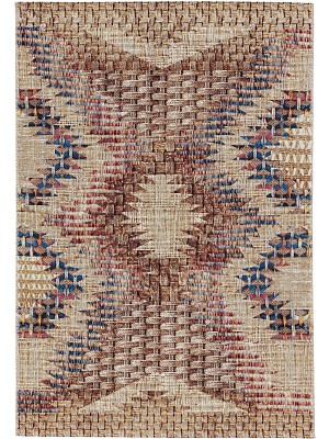 In- & Outdoor-Teppich Kenya Multicolor 15x15 cm Muster