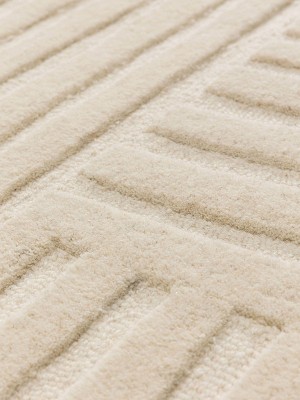 Wollteppich Yanis Ivory 15x15 cm Muster