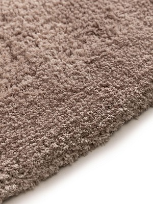Hochflorteppich Cloudy Taupe 15x15 cm Muster