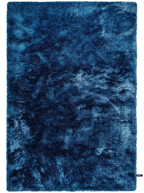 Hochflorteppich Whisper Blau 15x15 cm Muster
