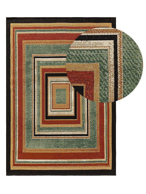 In- & Outdoor-Teppich Ria Multicolor 15x15 cm Muster