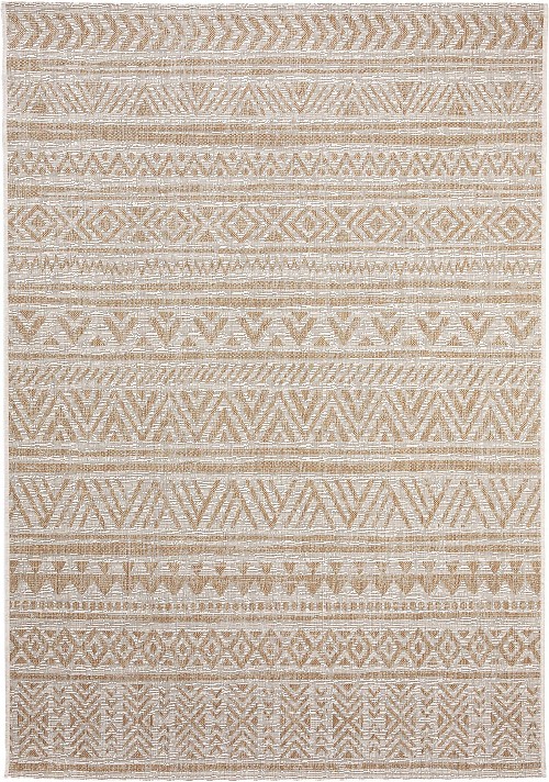 In- & Outdoor-Teppich Cleo Cream/Beige 15x15 cm Muster