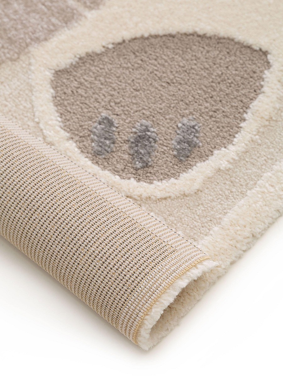 Kinderteppich Eve Cream/Beige 15x15 cm Muster