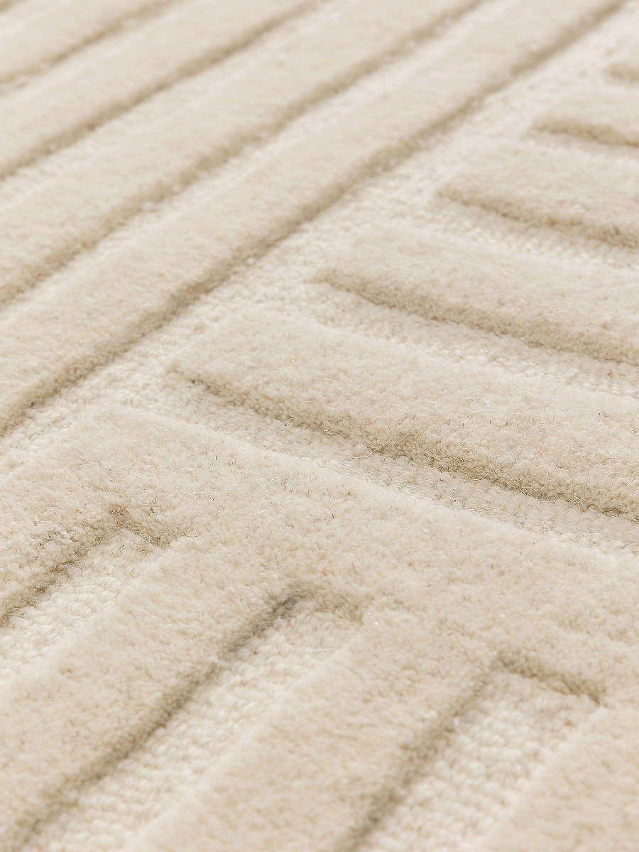 Wollteppich Yanis Ivory 15x15 cm Muster